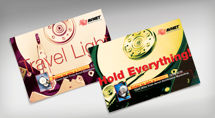 Avnet direct mail postcard