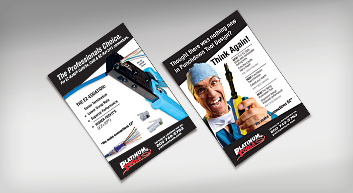 Quarter page full color Platinum Tools ad