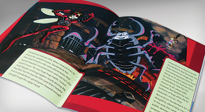 Big Bug Man action adventure spread