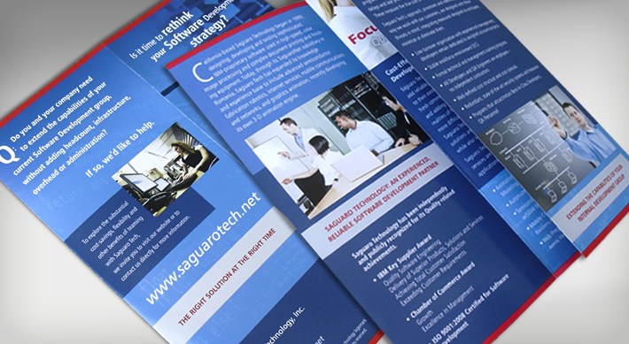 Saguaro Technology Capabilities Brochure back and inside panels details