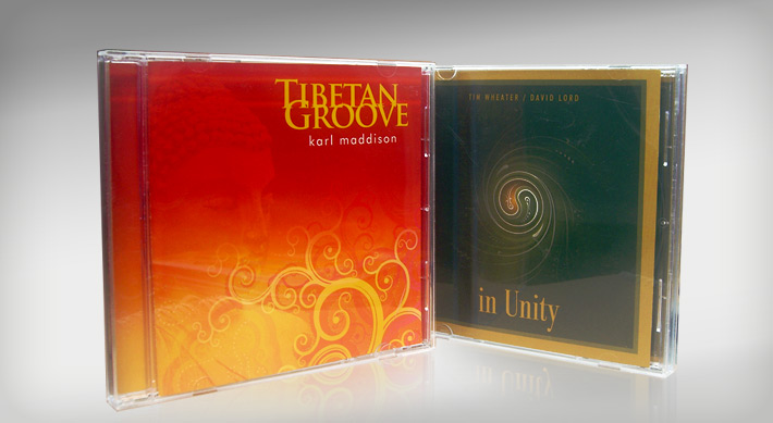 Tibetant Groove and In Unity cd packagings