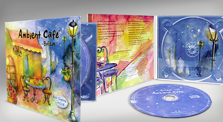 Ambient Cafe cd packaging