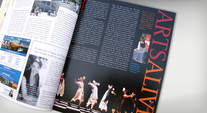 Santa Monica magazine article opener on art