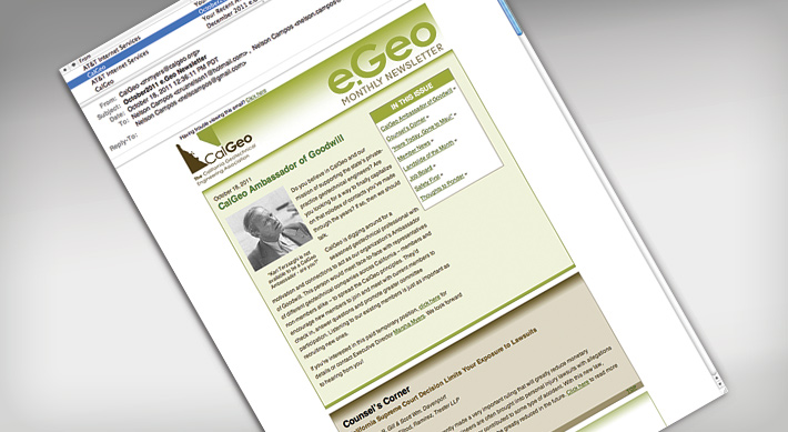 e.Geo Monthly e-newsletter