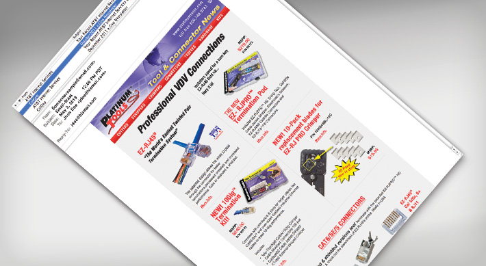 Platinum T&CN eblast featuring professional VDV Connections