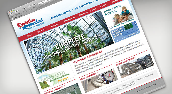 Evolution Mechanical homepage