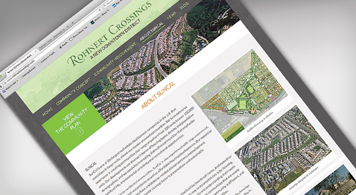 Rohnert Crossings — About Suncal page