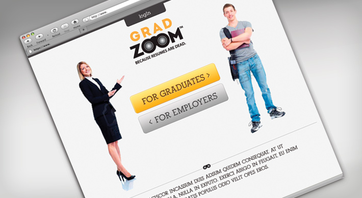 Gradzoom landing page