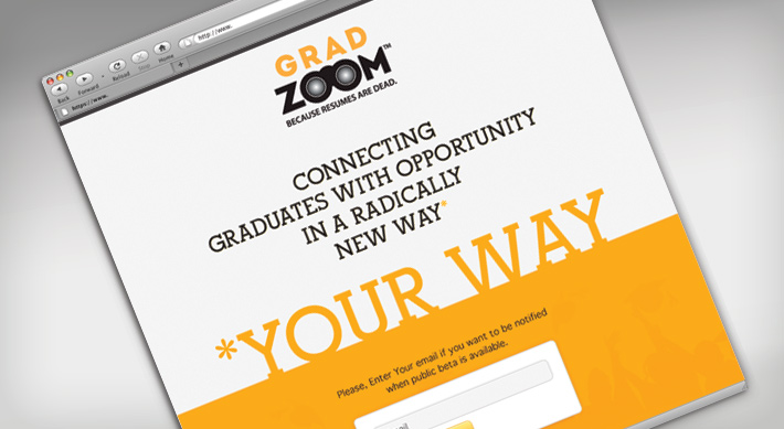 Gradzoom splash page