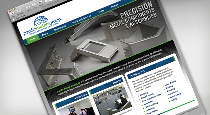 Pacific Metals Group home page