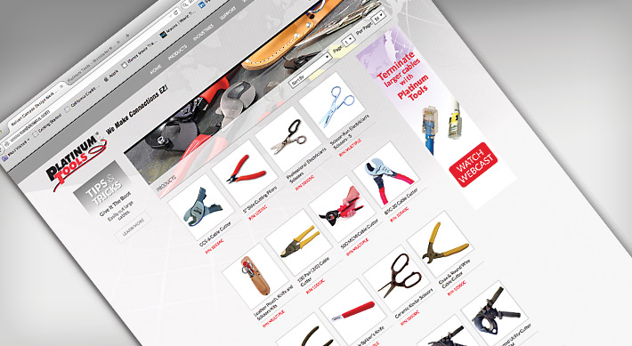 Platinum tools Cutters Category listing page