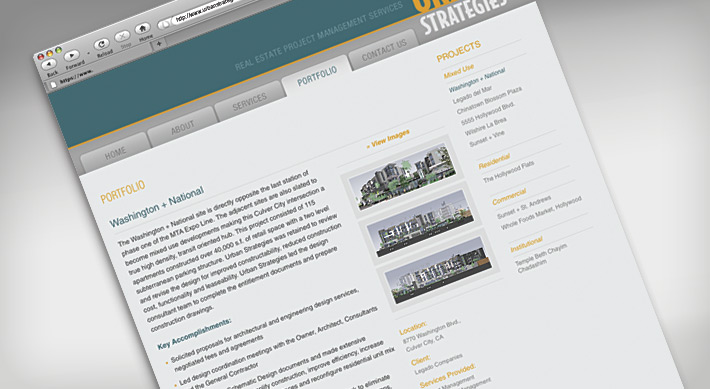 Urban Strategies portfolio page